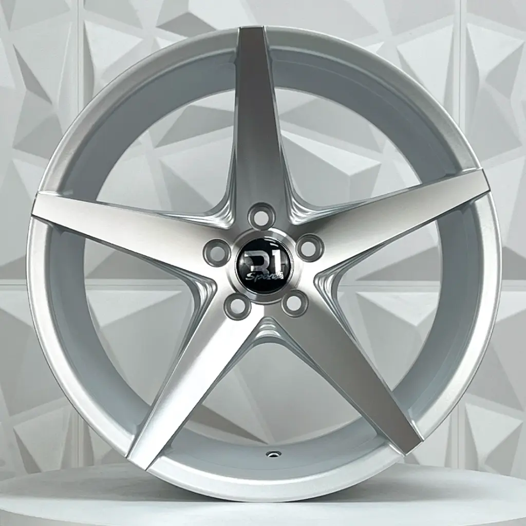 RIN 17X8.5 4-100 R1 SPORT SW459 SILVER MACHINE FACE ET26 CB73.1