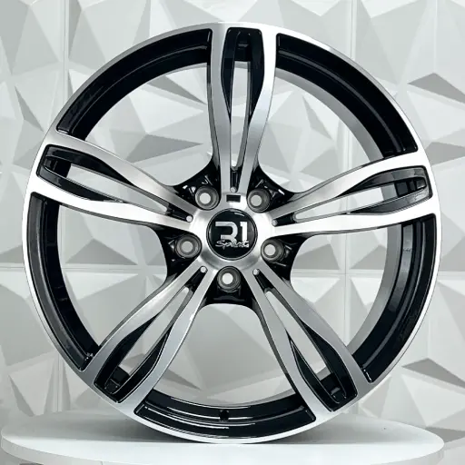 [202599] RIN 20X8.5 5-120 R1 SPORT YSM359 MACHINE BLACK ET35 CB72.6