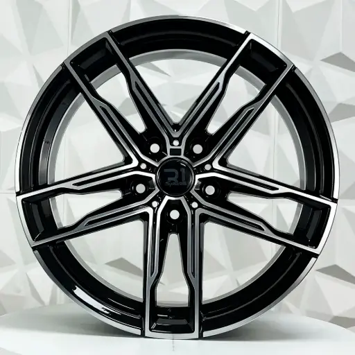 [FF197504F] RIN 19X8.5 5-120 R1 SPORT ULF-R23 BLACK MACHINE FACE ET38 CB72.56